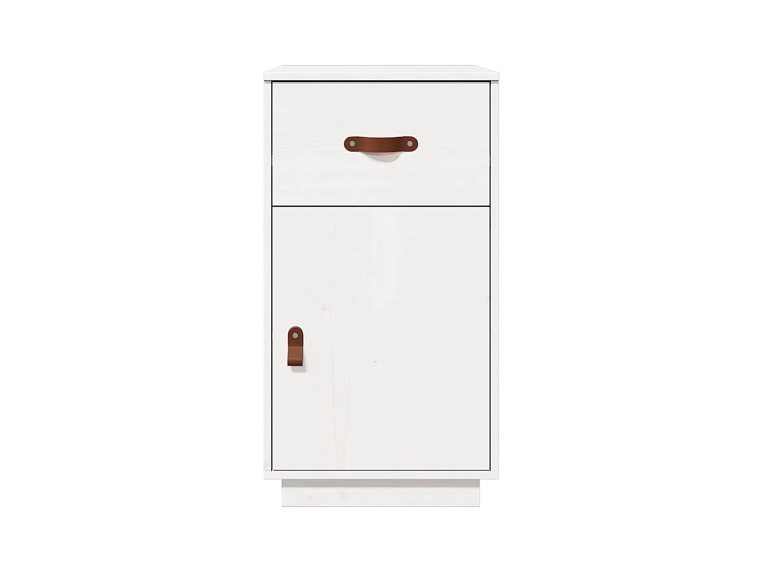 Bureaukastje 40x50x75 cm massief grenenhout wit