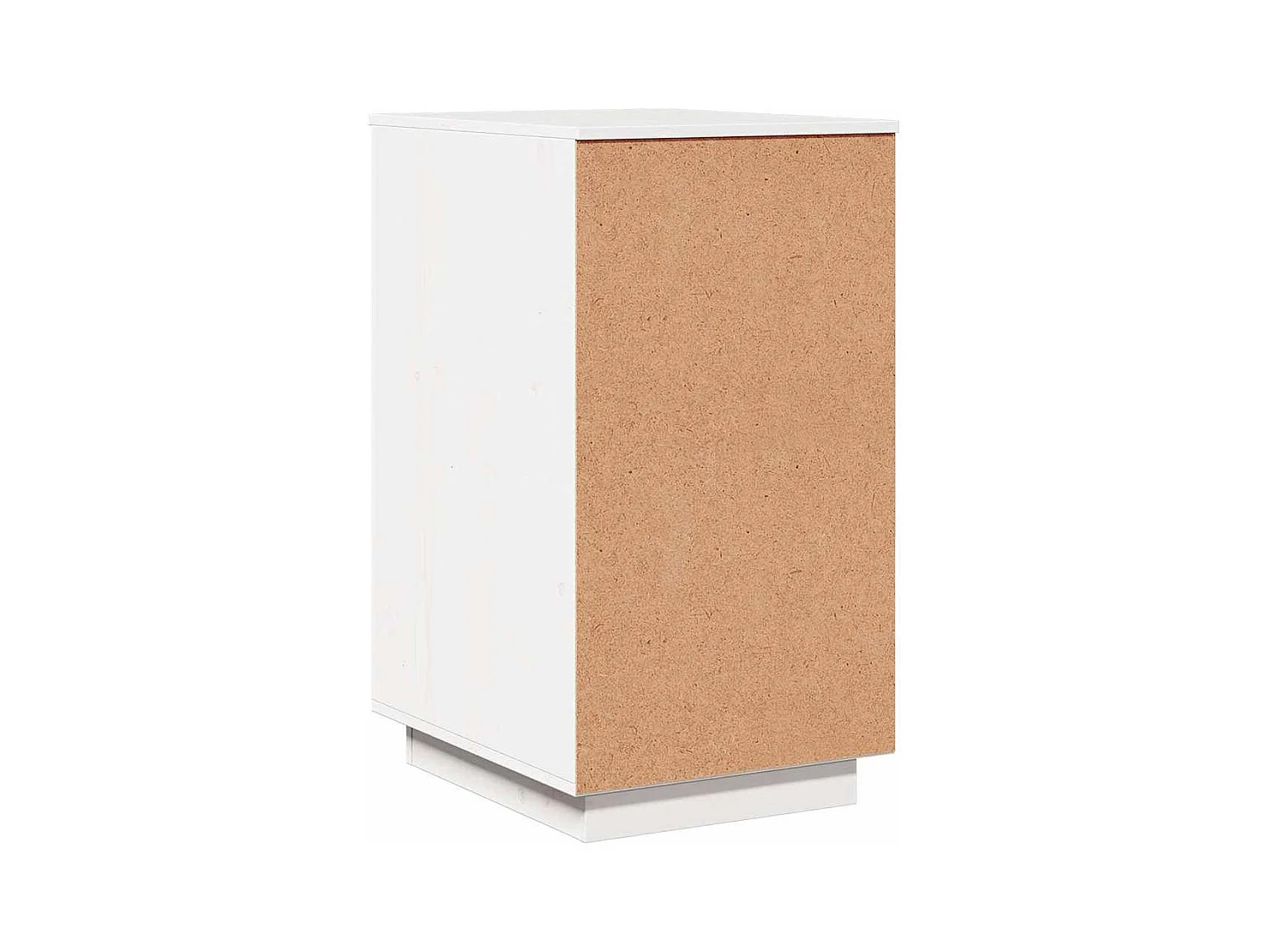 Bureaukastje 40x50x75 cm massief grenenhout wit