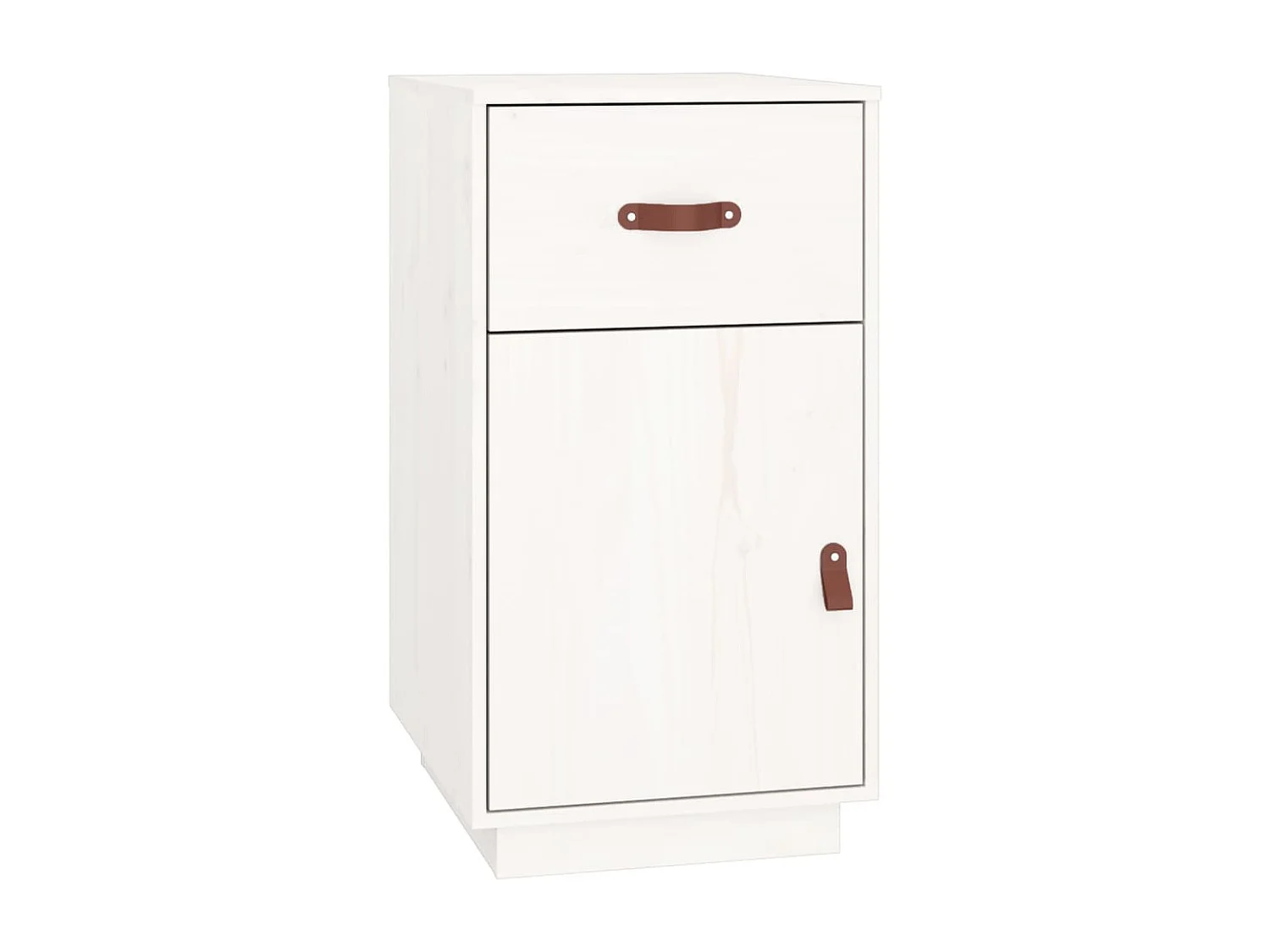 Armoire de bureau Blanc 40x50x75 cm Bois massif de pin