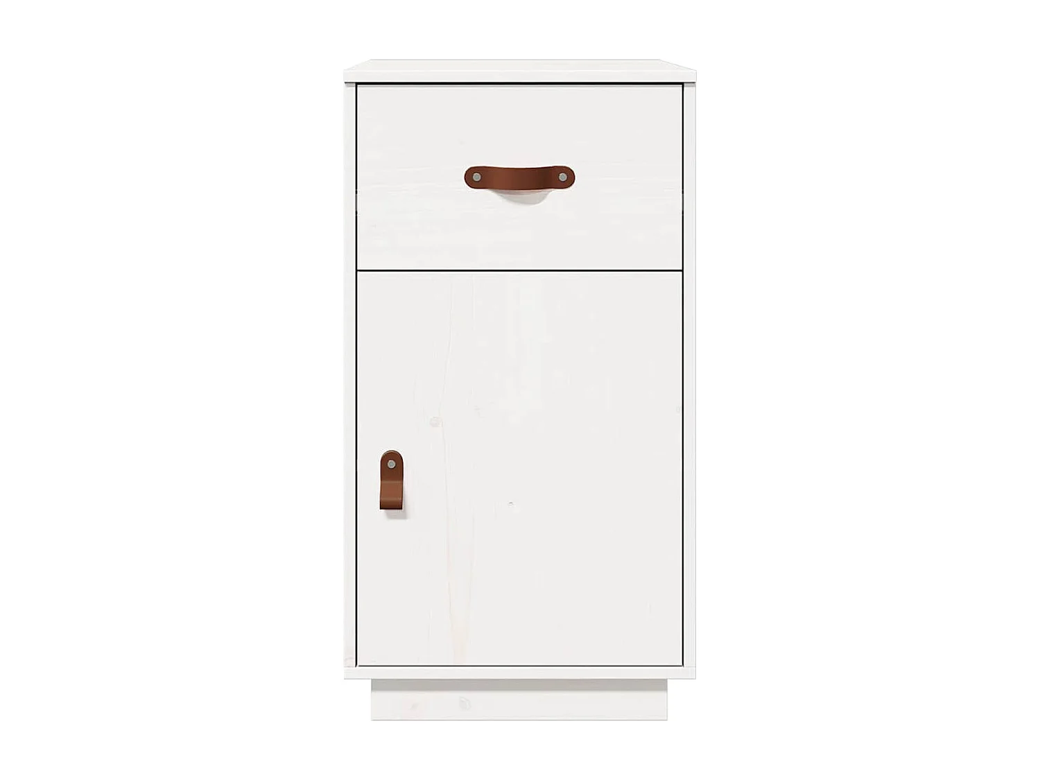 Bureaukastje 40x50x75 cm massief grenenhout wit