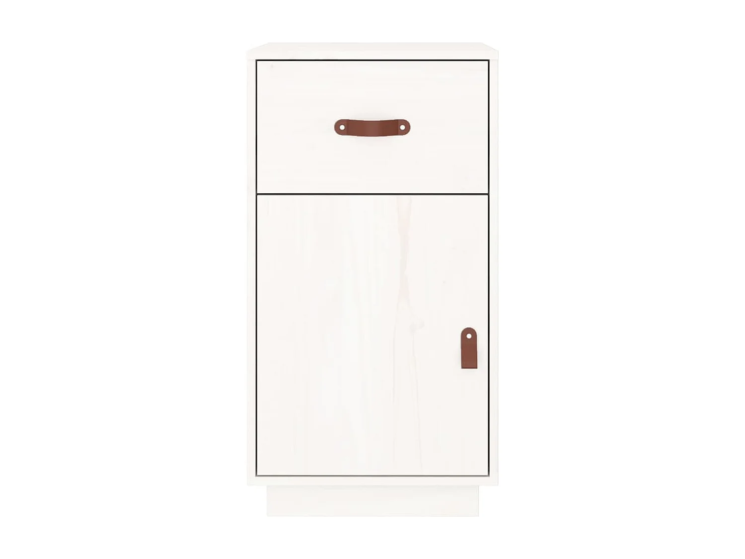Bureaukastje 40x50x75 cm massief grenenhout wit