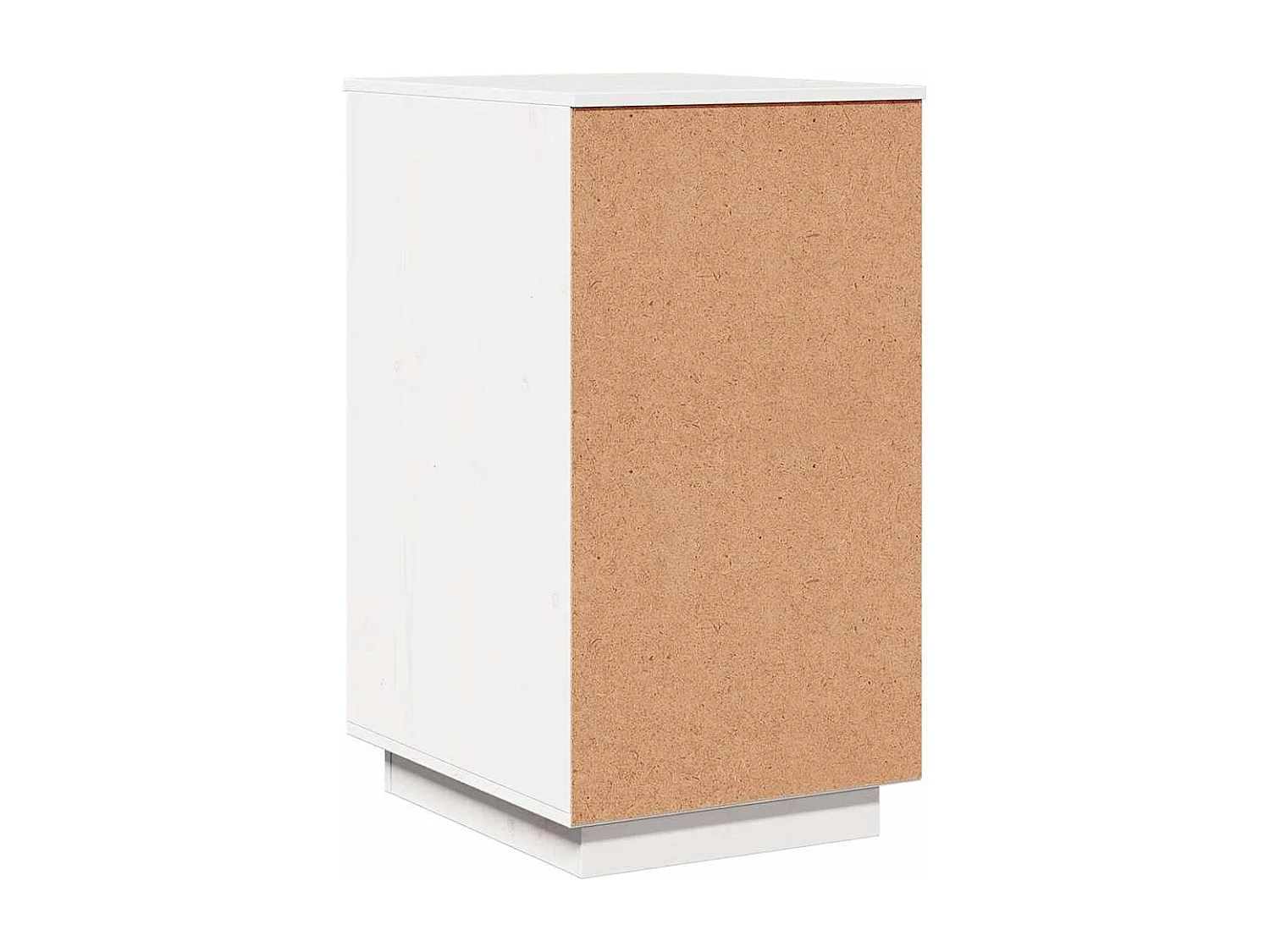 Bureaukastje 40x50x75 cm massief grenenhout wit