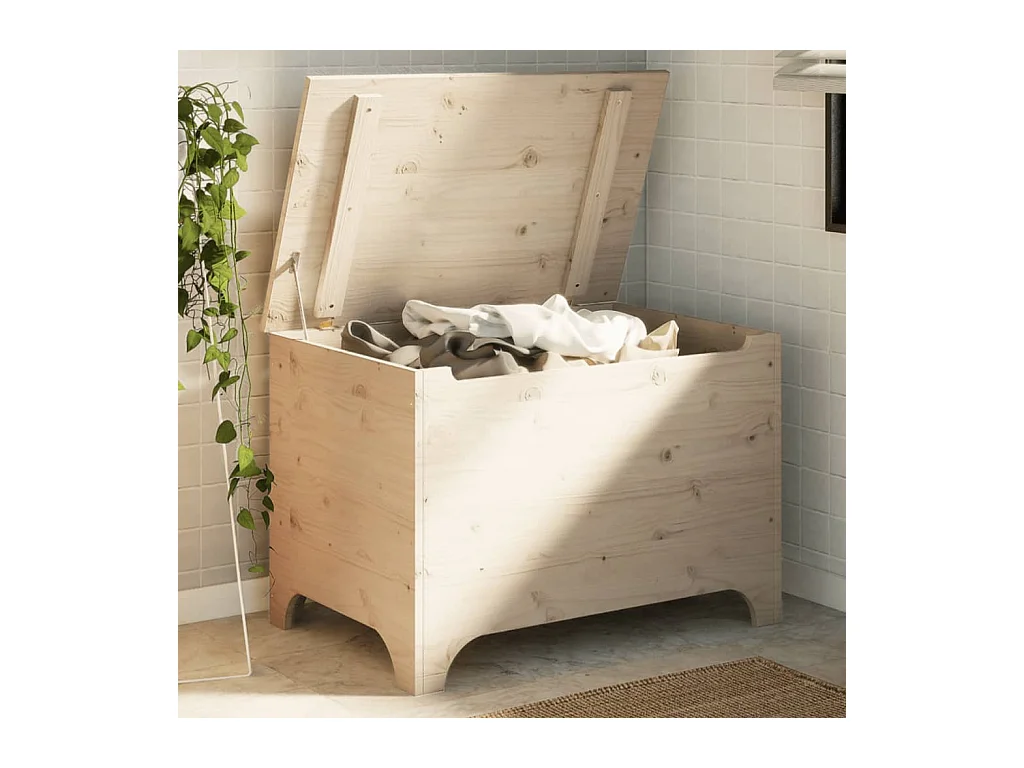 Opbergbox met deksel RANA 80x49x54 cm massief grenenhout
