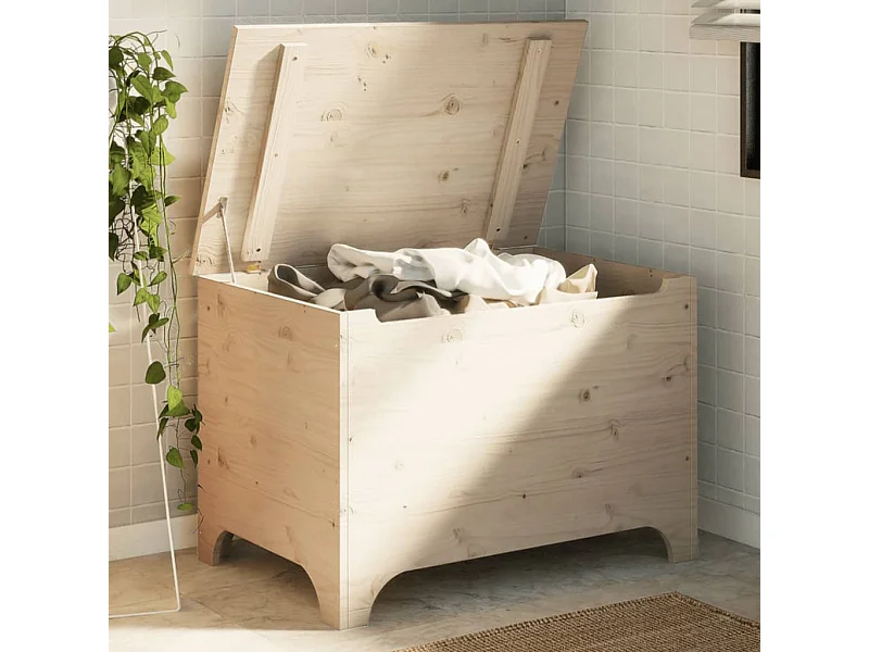 Opbergbox met deksel RANA 80x49x54 cm massief grenenhout