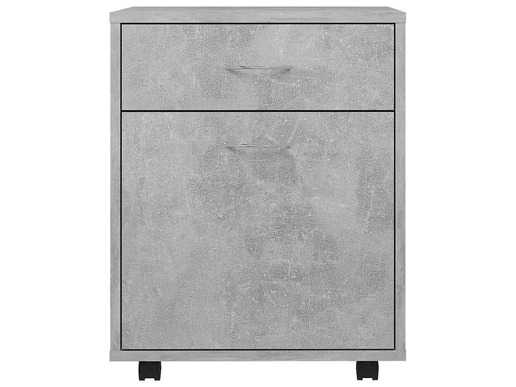 Rollschrank Betongrau 45x38x54 cm Holzwerkstoff