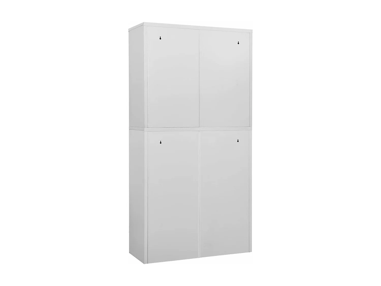 Büroschrank Hellgrau 90x40x180 cm Stahl