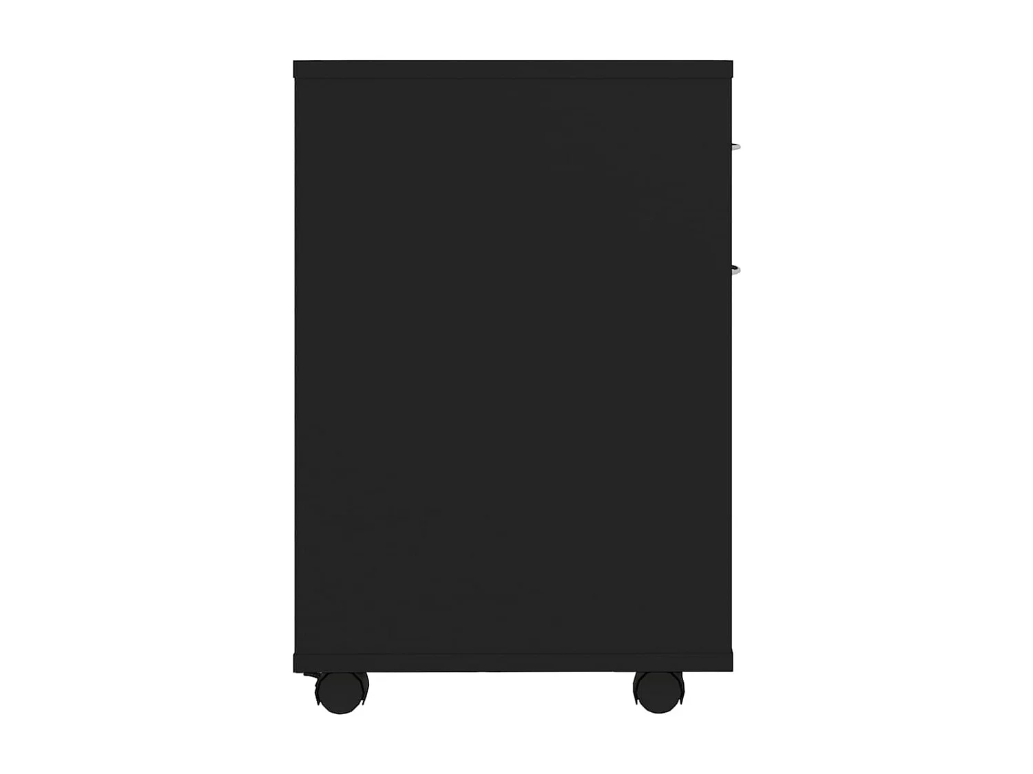 Armoire à roulettes Noir 45x38x54 cm Bois d’ingénierie
