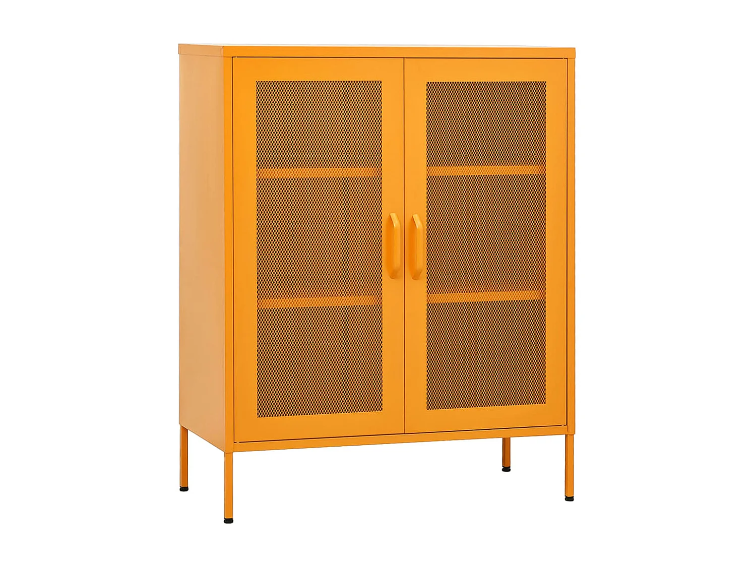 Armoire de rangement Jaune moutarde 80 x 35 x 101,5 cm Acier