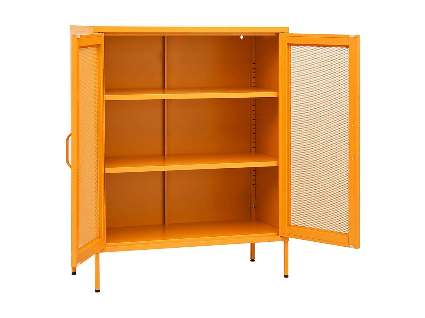 Armadio portaoggetti Giallo Senape 80x35x101,5 cm Acciaio