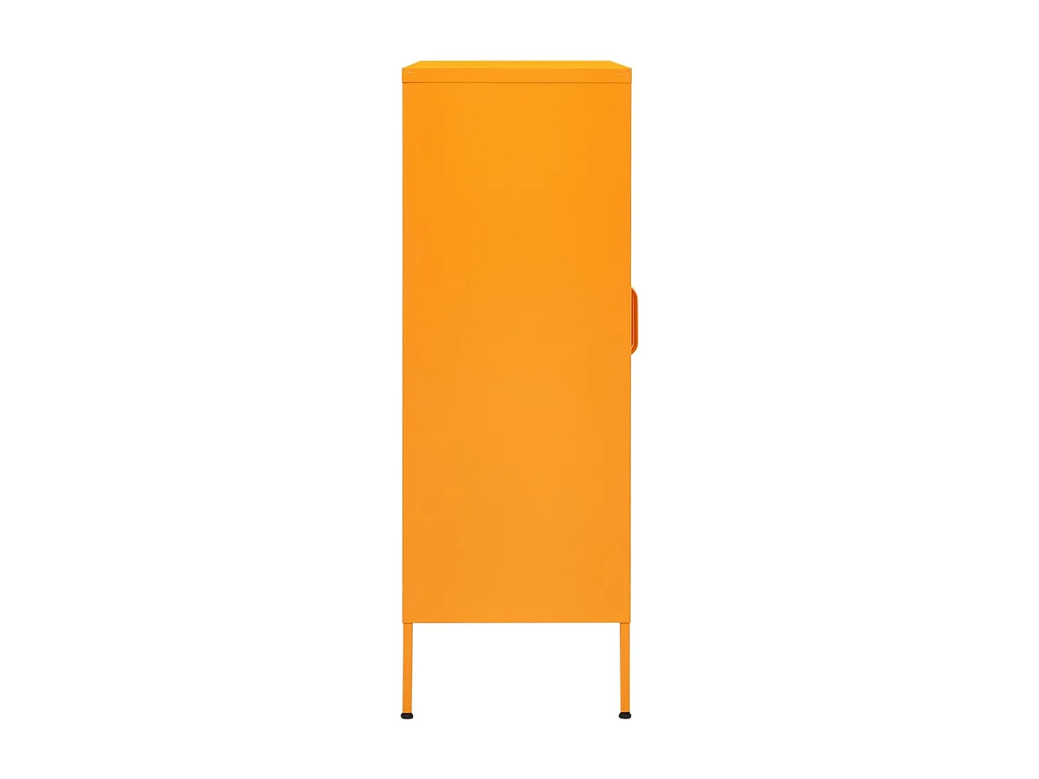 Armadio portaoggetti Giallo Senape 80x35x101,5 cm Acciaio
