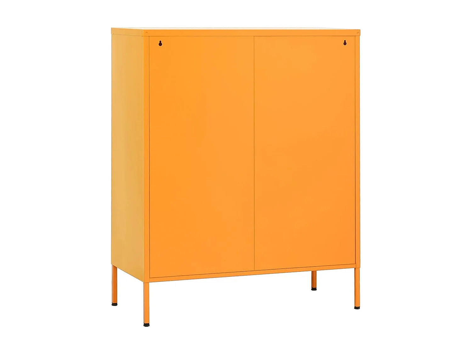 Armadio portaoggetti Giallo Senape 80x35x101,5 cm Acciaio