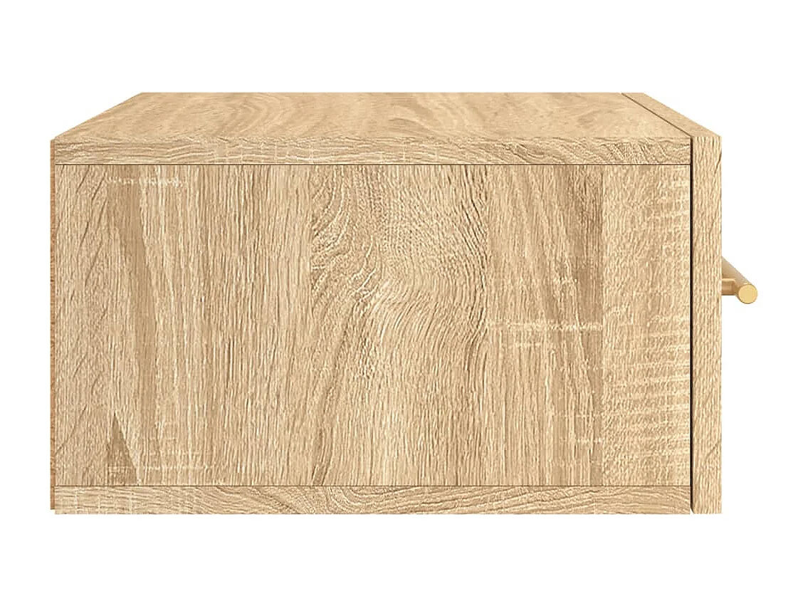 Table de chevet murale chêne sonoma 35x35x20 cm