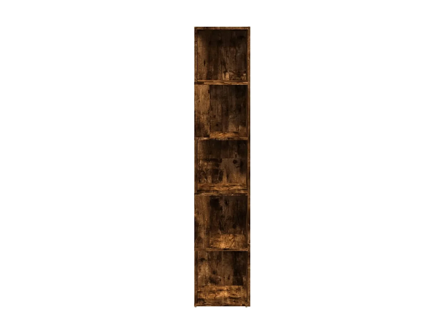 Scaffale Angolare Rovere Fumo 33x33x164,5 cm Legno Multistrato