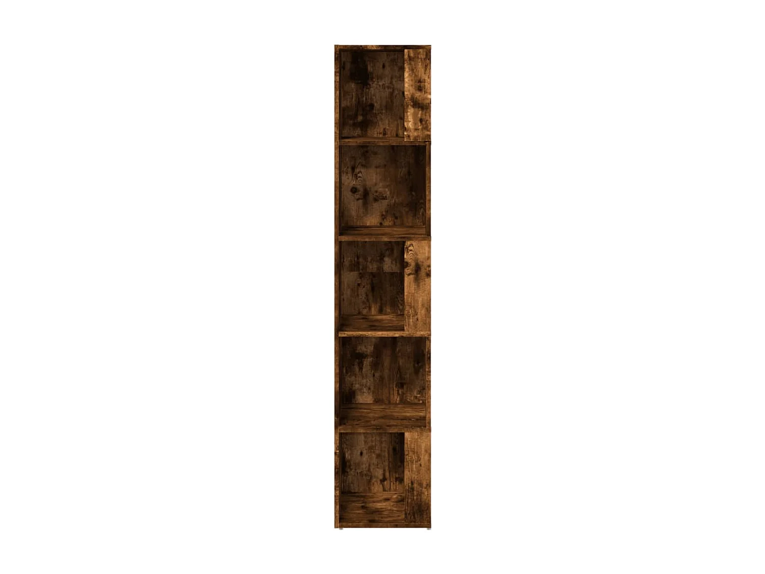 Scaffale Angolare Rovere Fumo 33x33x164,5 cm Legno Multistrato