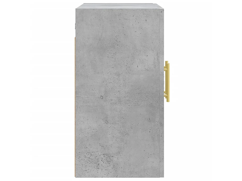 Mobile a Parete Grigio Cemento 60x31x60 cm in Legno Multistrato
