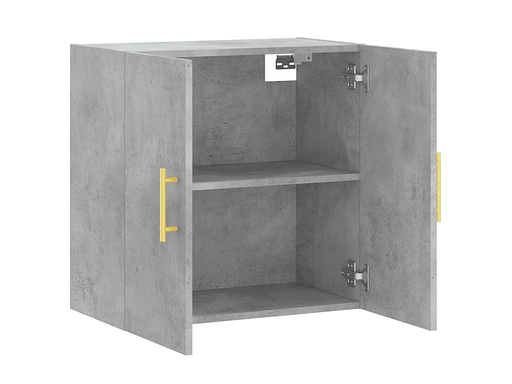 Wandkast 60x31x60 cm bewerkt hout betongrijs