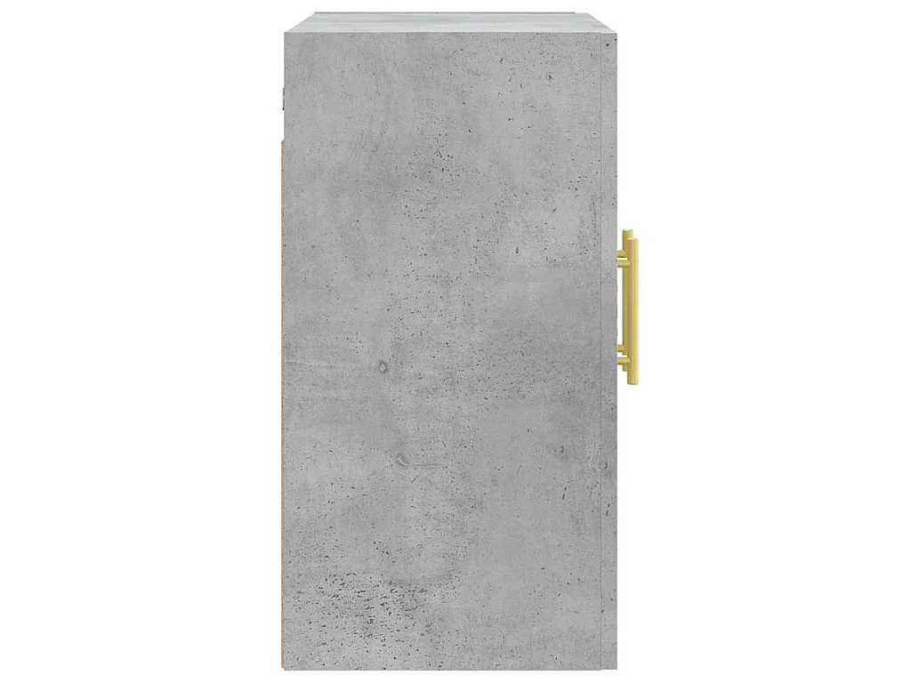 Wandkast 60x31x60 cm bewerkt hout betongrijs