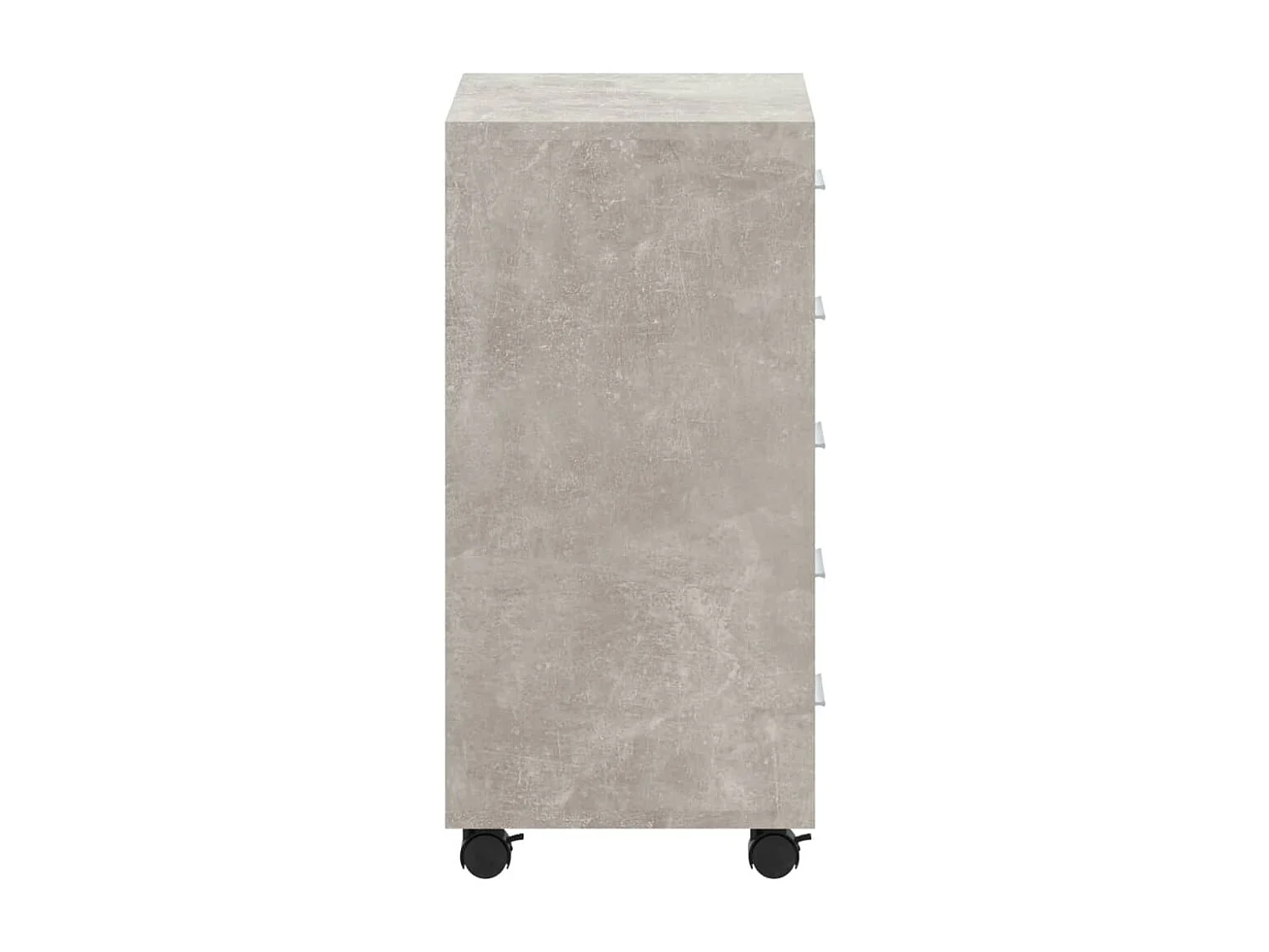 Armoire à tiroirs avec roulettes Gris béton Bois d'ingénierie