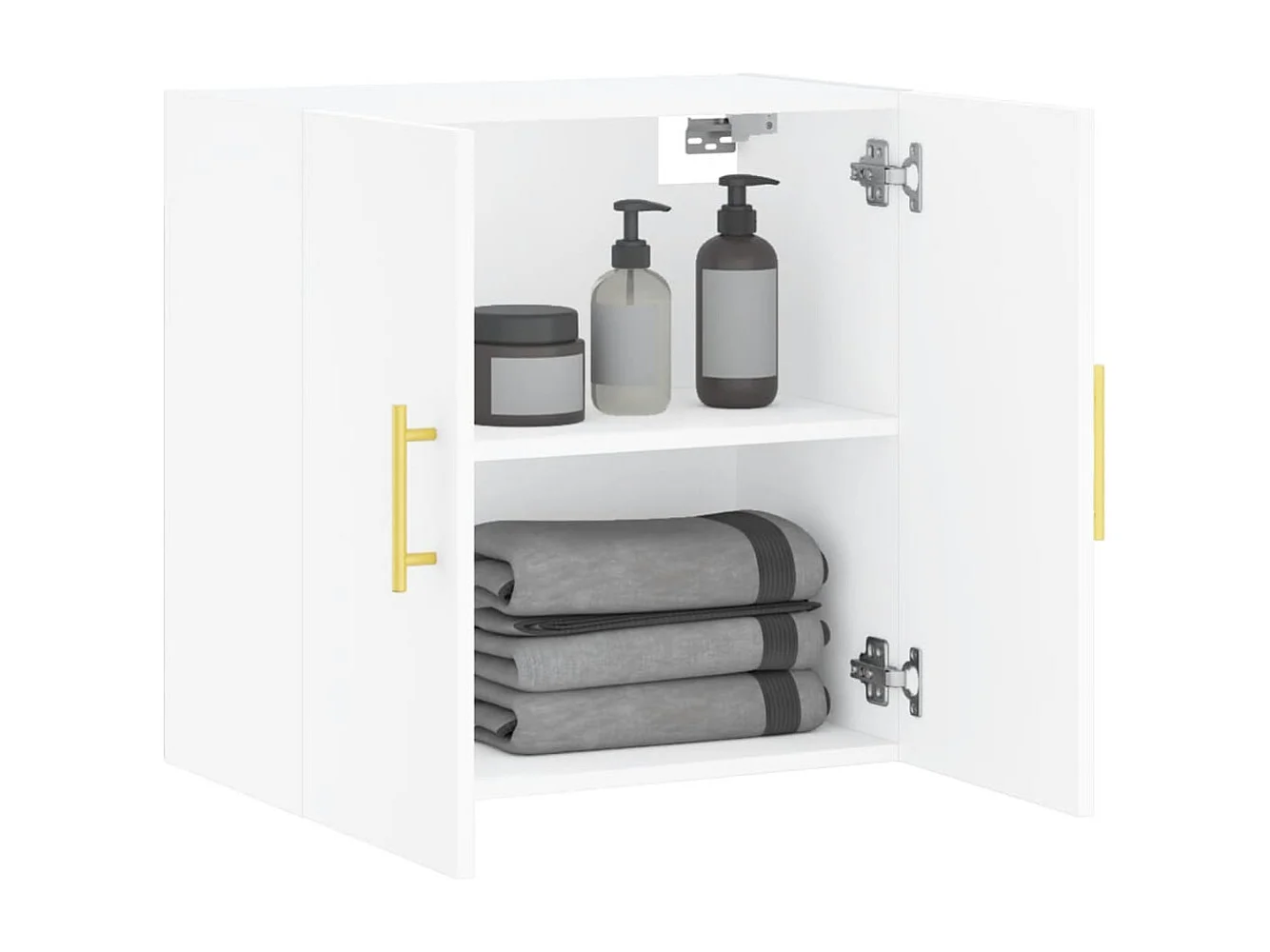 Armoire murale blanc 60x31x60 cm bois d'ingénierie