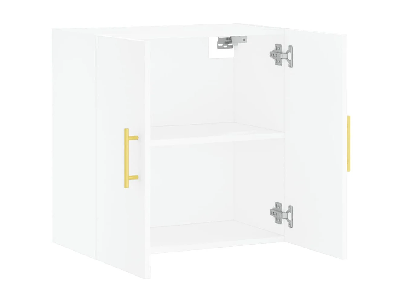 Armadietto a Muro Bianco 60x31x60 cm in Legno Multistrato