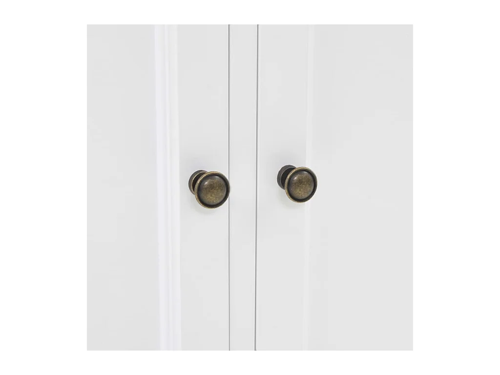 Vaisselier avec 4 portes MDF et Bois de pin 80x40x180 cm