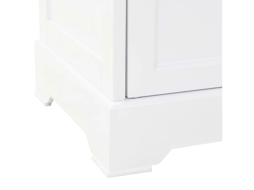 Vaisselier avec 4 portes MDF et Bois de pin 80x40x180 cm