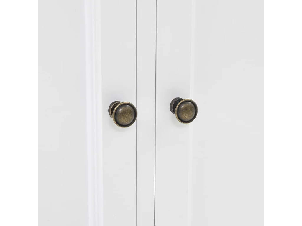 Vaisselier avec 4 portes MDF et Bois de pin 80x40x180 cm