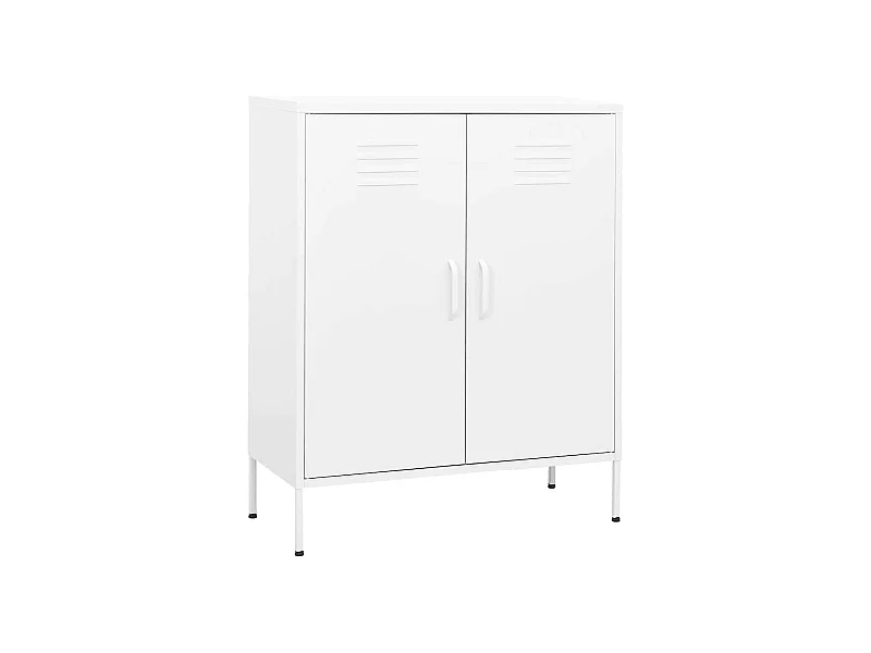 Armoire de rangement Blanc 80x35x101,5 cm Acier