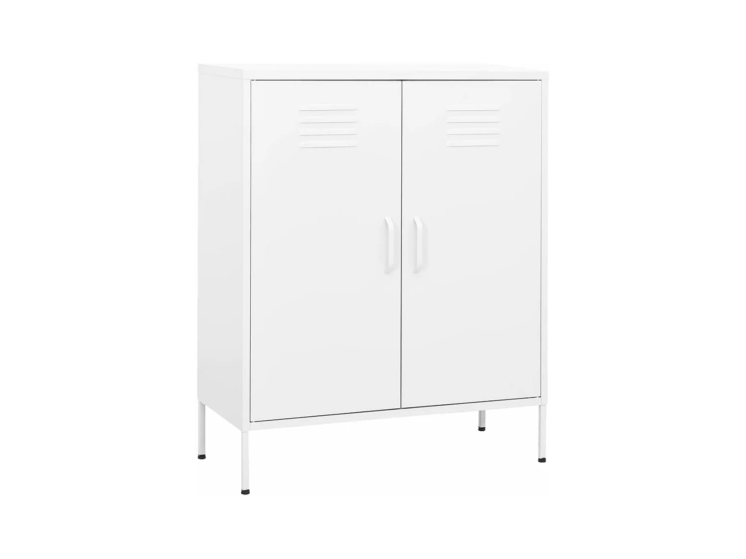 Armoire de rangement Blanc 80x35x101,5 cm Acier