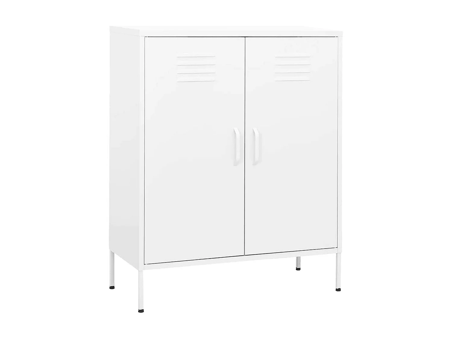 Lagerschrank Weiß 80x35x101,5 cm Stahl