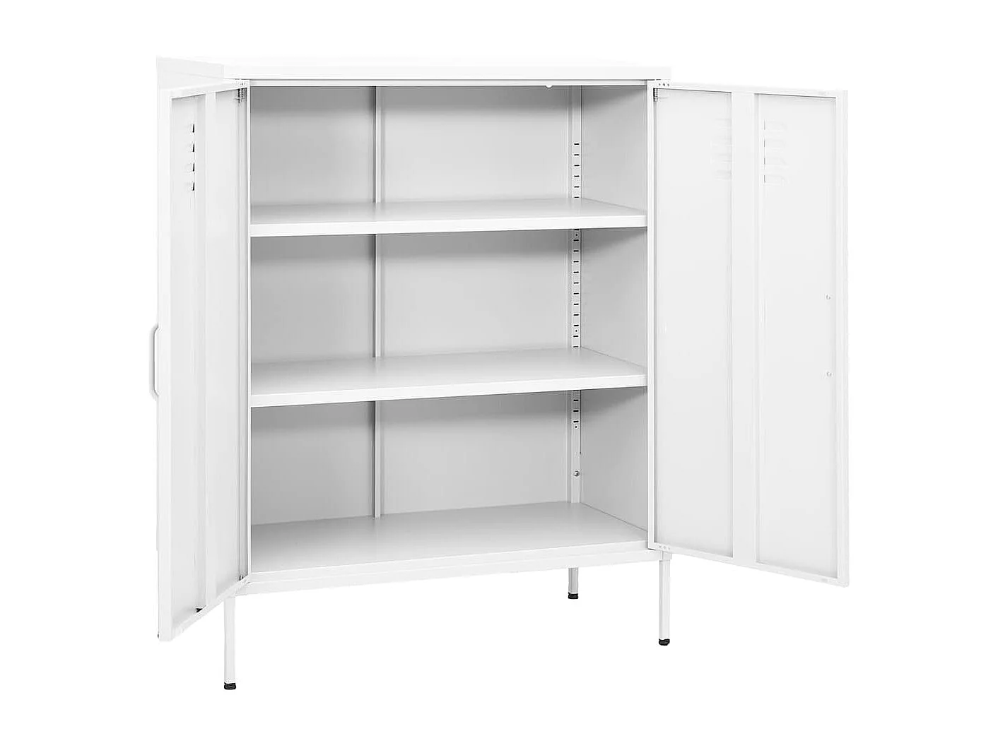 Lagerschrank Weiß 80x35x101,5 cm Stahl