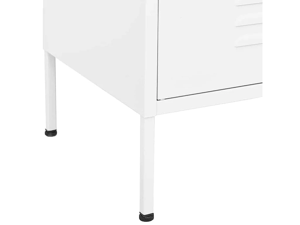 Lagerschrank Weiß 80x35x101,5 cm Stahl