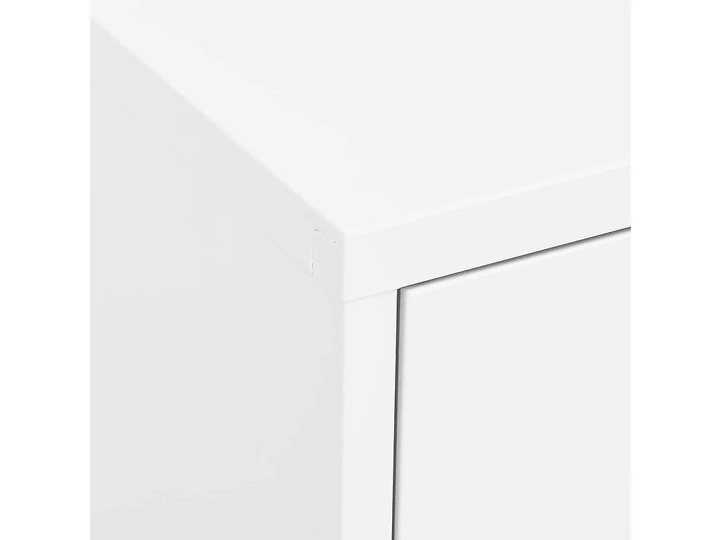 Lagerschrank Weiß 80x35x101,5 cm Stahl