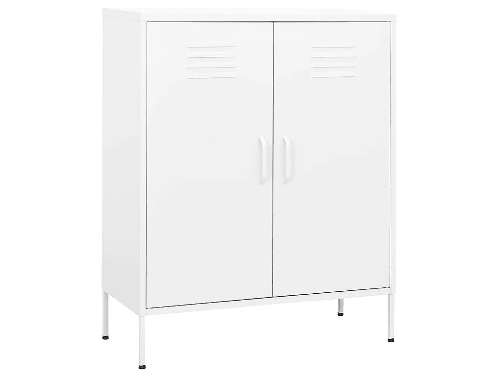Armadietto Bianco 80x35x101,5 cm in Acciaio