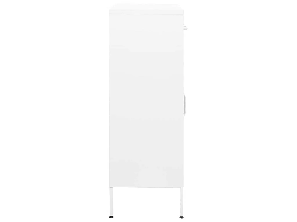 Armadietto Bianco 80x35x101,5 cm in Acciaio