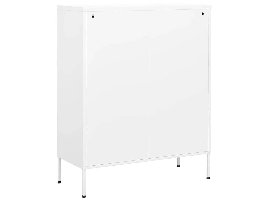 Armadietto Bianco 80x35x101,5 cm in Acciaio