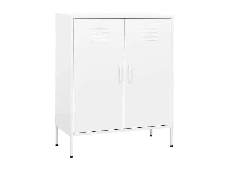 Armoire de rangement Blanc 80x35x101,5 cm Acier