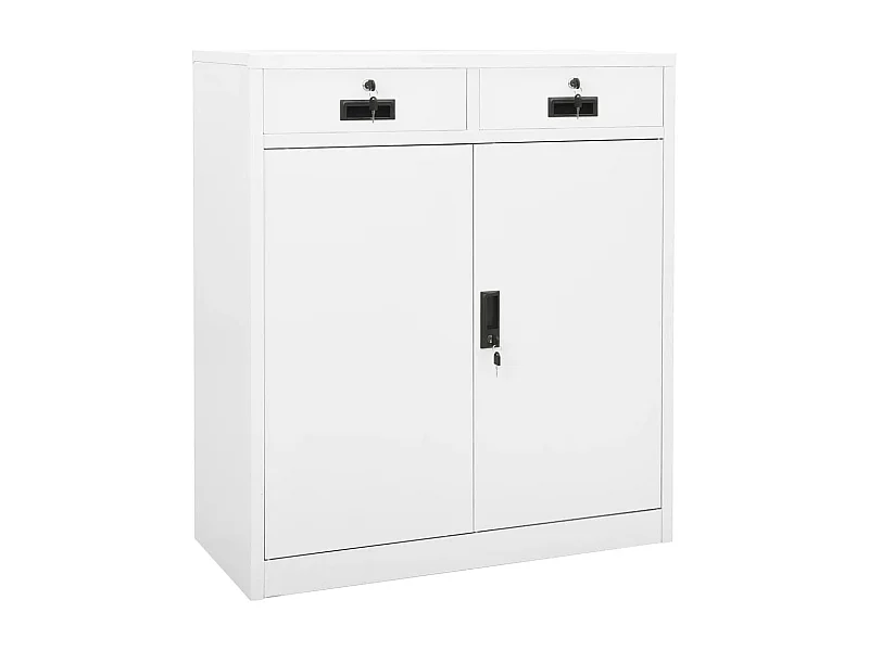 Armoire de bureau Blanc 90x40x102 cm Acier