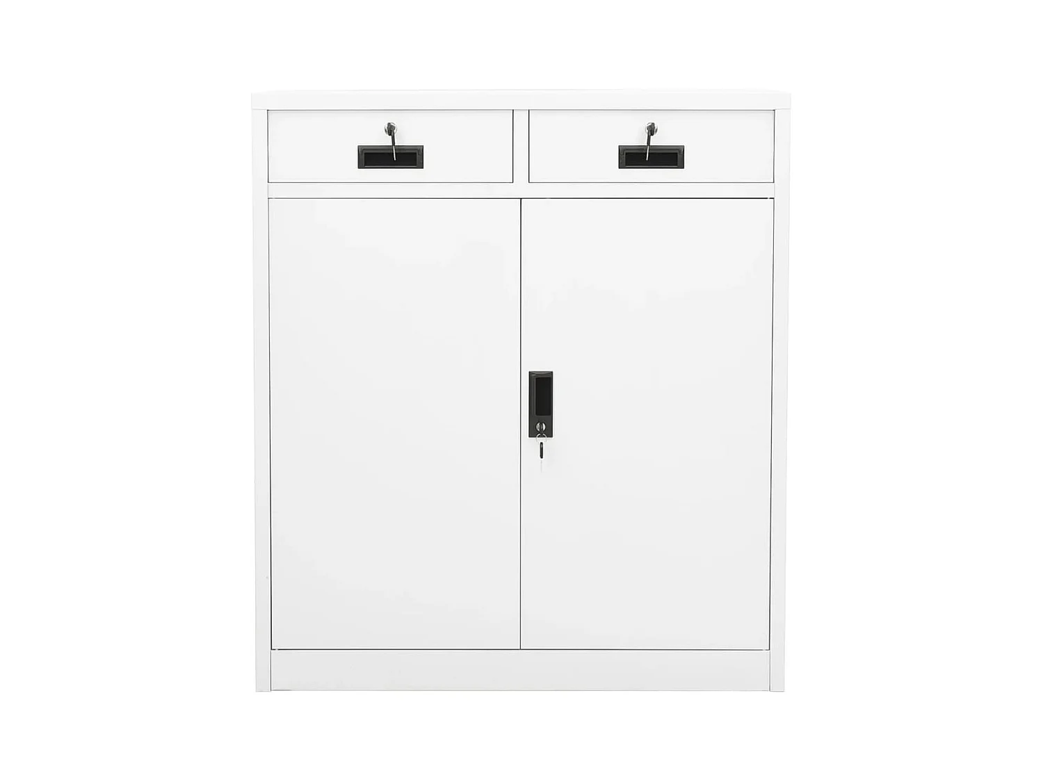 Armoire de bureau Blanc 90x40x102 cm Acier