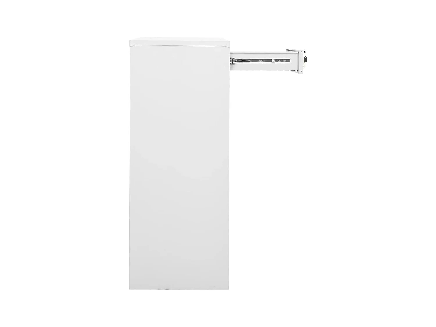 Armoire de bureau Blanc 90x40x102 cm Acier