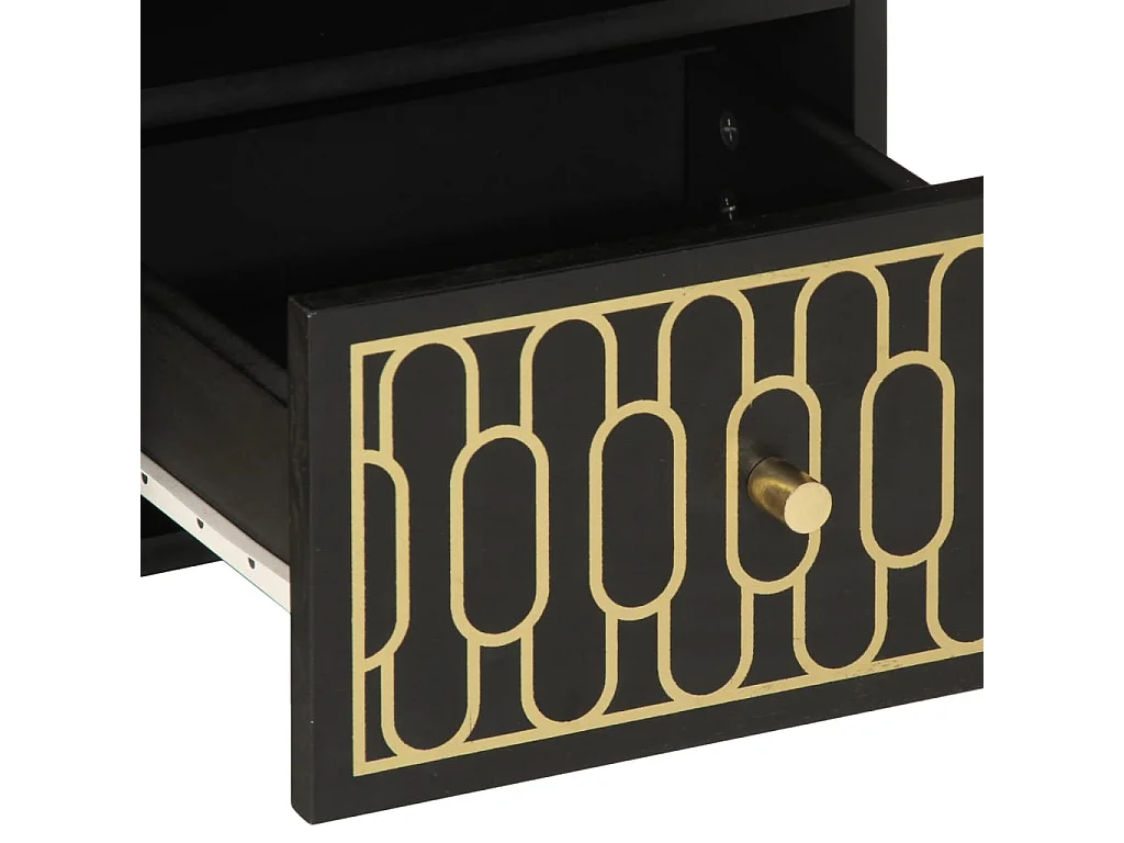 Meuble TV 70x33x46 cm Bois massif de manguier