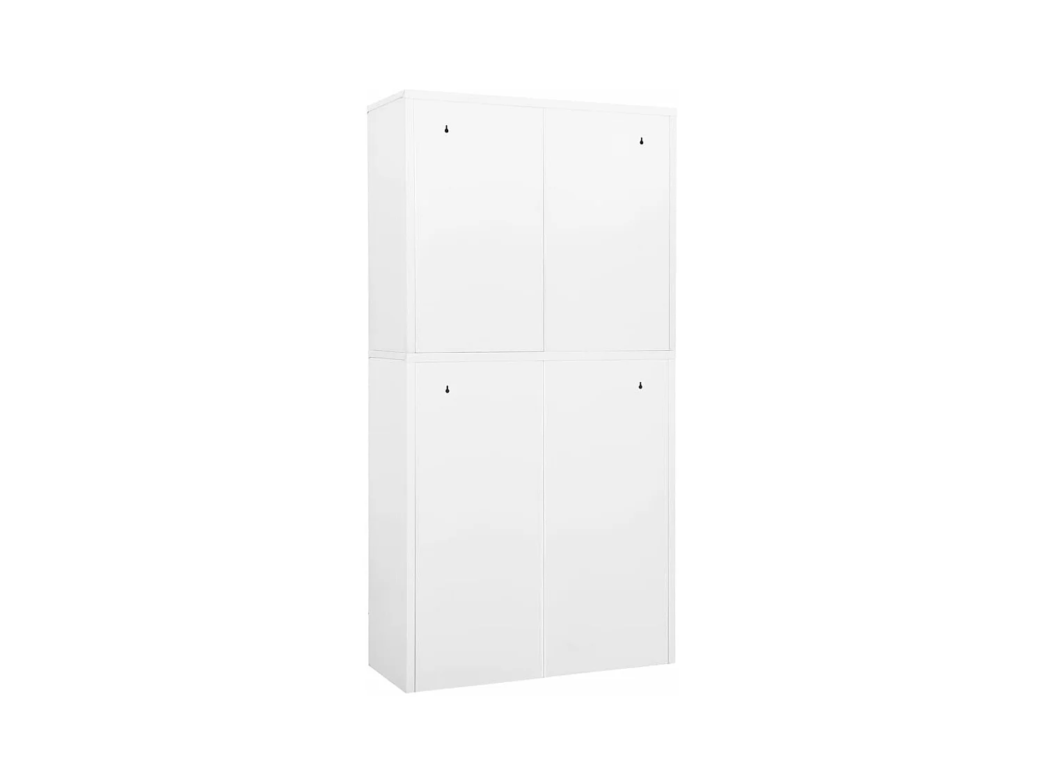Armoire de bureau Blanc 90x40x180 cm Acier