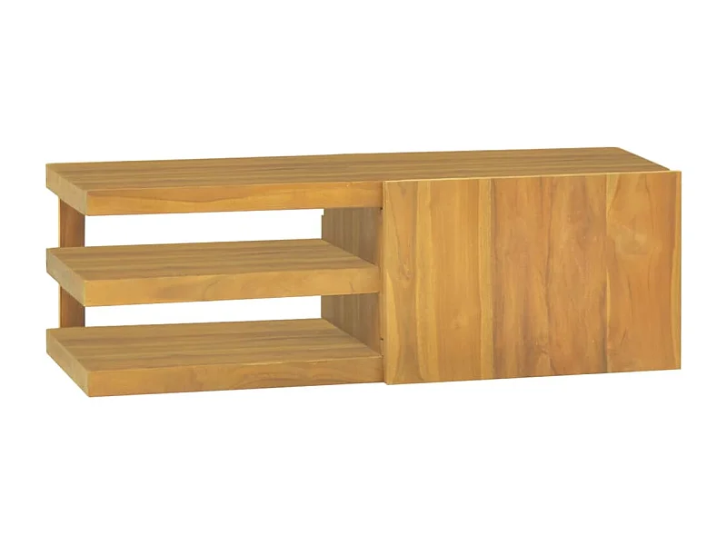 Wand-Badschrank 90x40x30 cm Massivholz Teak