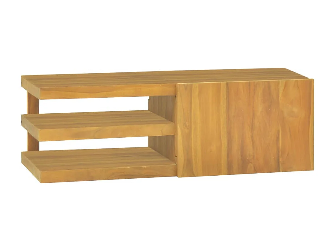 Wand-Badschrank 90x40x30 cm Massivholz Teak