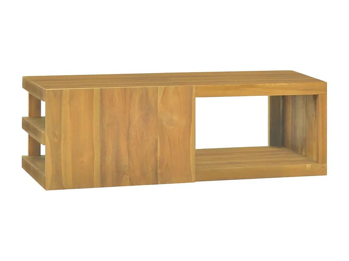 Wand-Badschrank 90x40x30 cm Massivholz Teak
