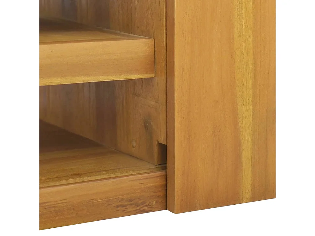 Armoire murale de salle de bain 90x40x30 cm Bois de teck solide