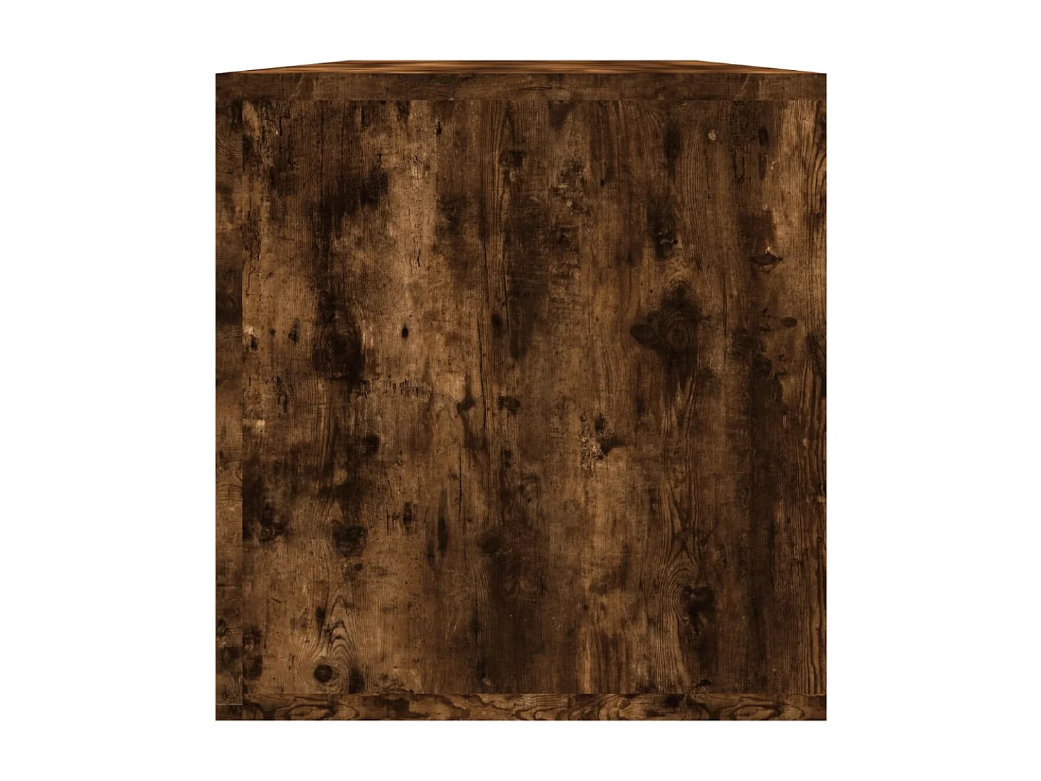 Boîte de rangement à disques vinyle Chêne fumé 71x34x36 cm Bois
