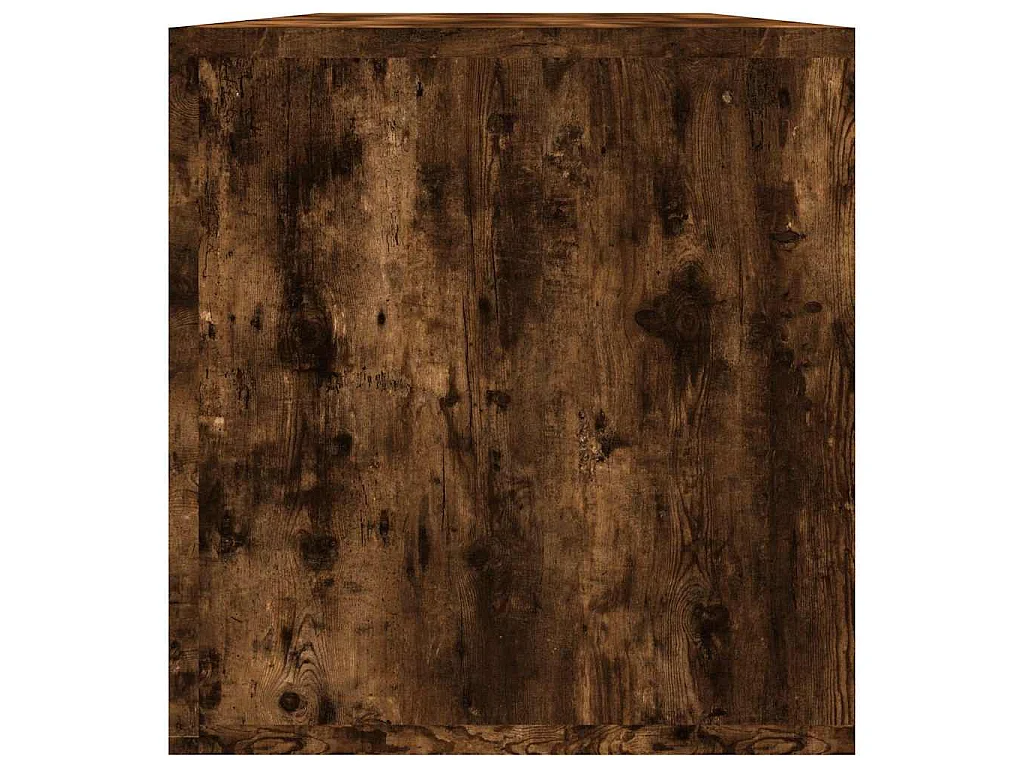 Contenitore per Vinili Rovere Fumo 71x34x36cm Legno Multistrato