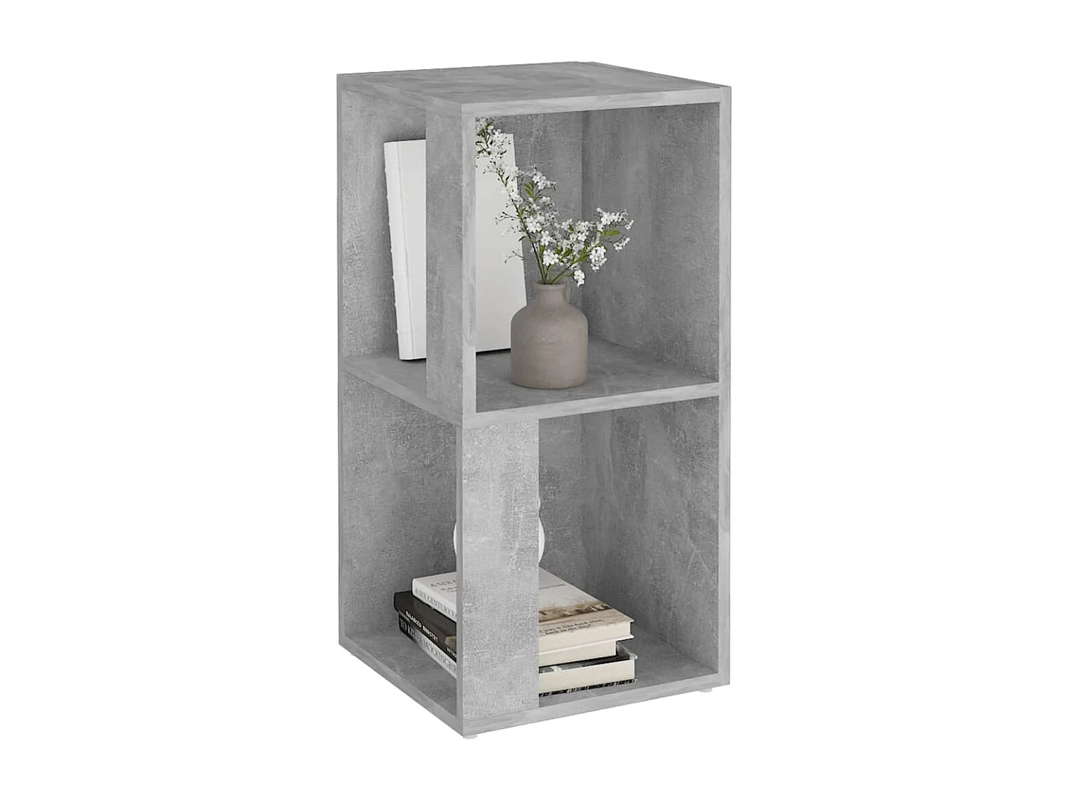 Armadio Angolare Grigio Cemento 33x33x67 cm in Truciolato