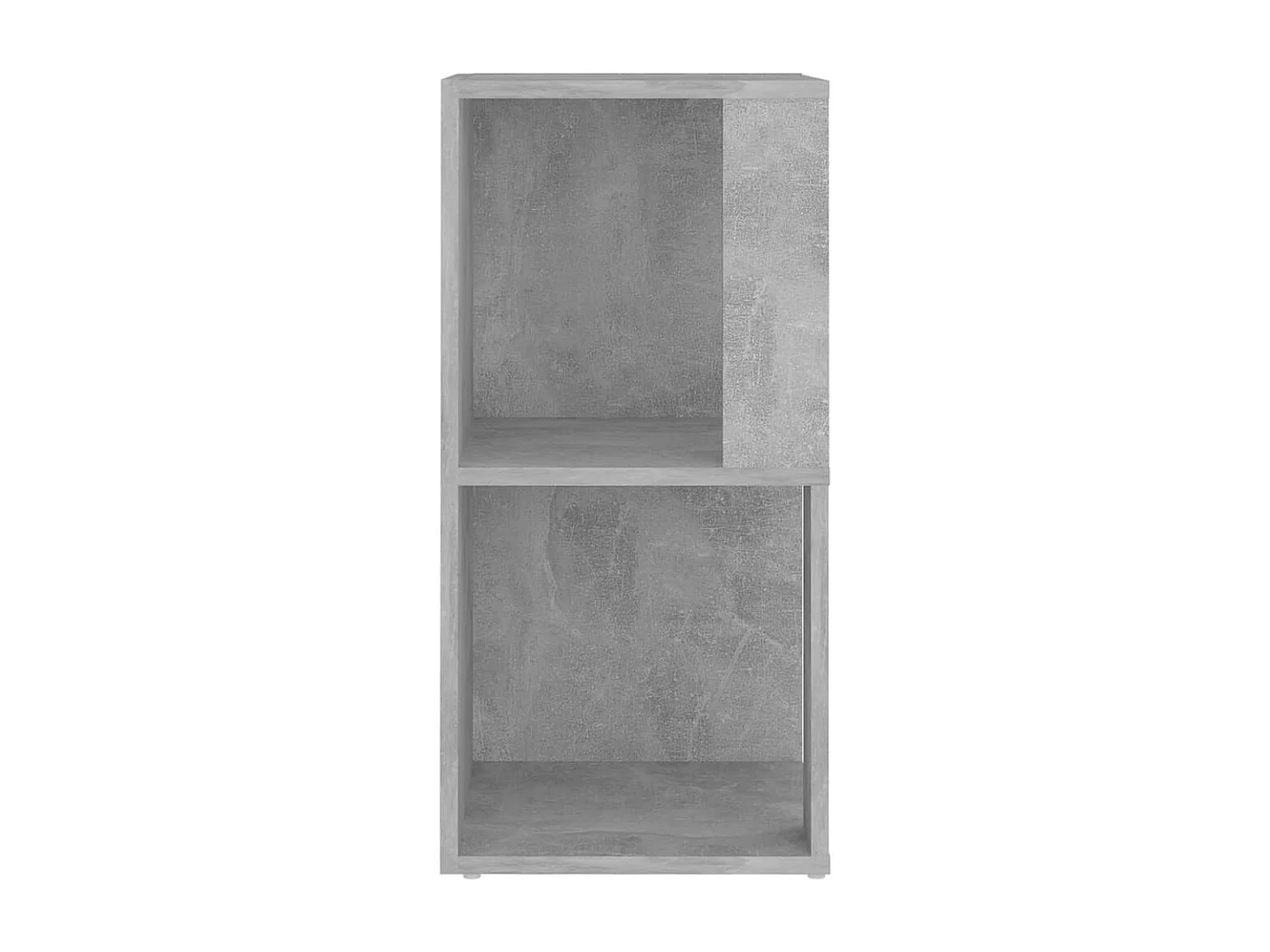 Armadio Angolare Grigio Cemento 33x33x67 cm in Truciolato